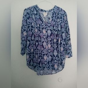 St Johns Bay size Large quarter sleeve top